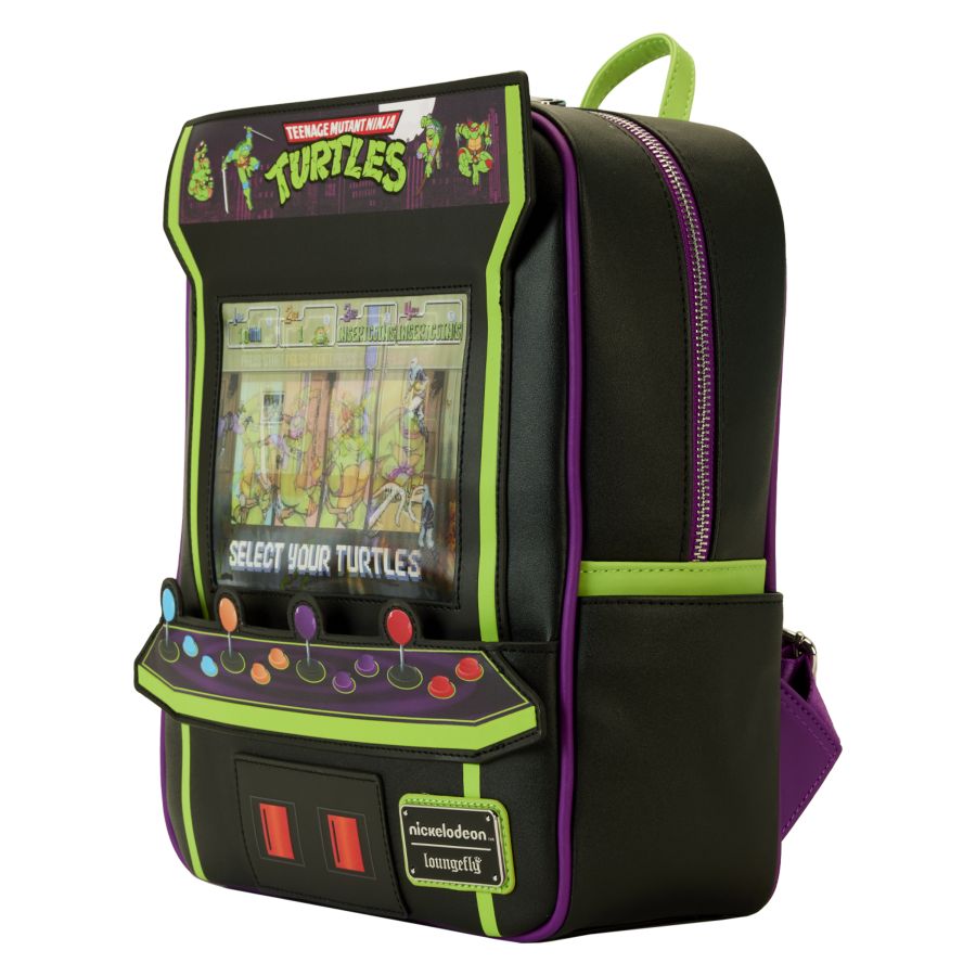 Image Pop Weasel - Image 4 of Teenage Mutant Ninja Turtles: 40th Anniversary - Vintage Arcade Mini Backpack - Loungefly - Bags, Wallets & Purses - Image - Pop Weasel