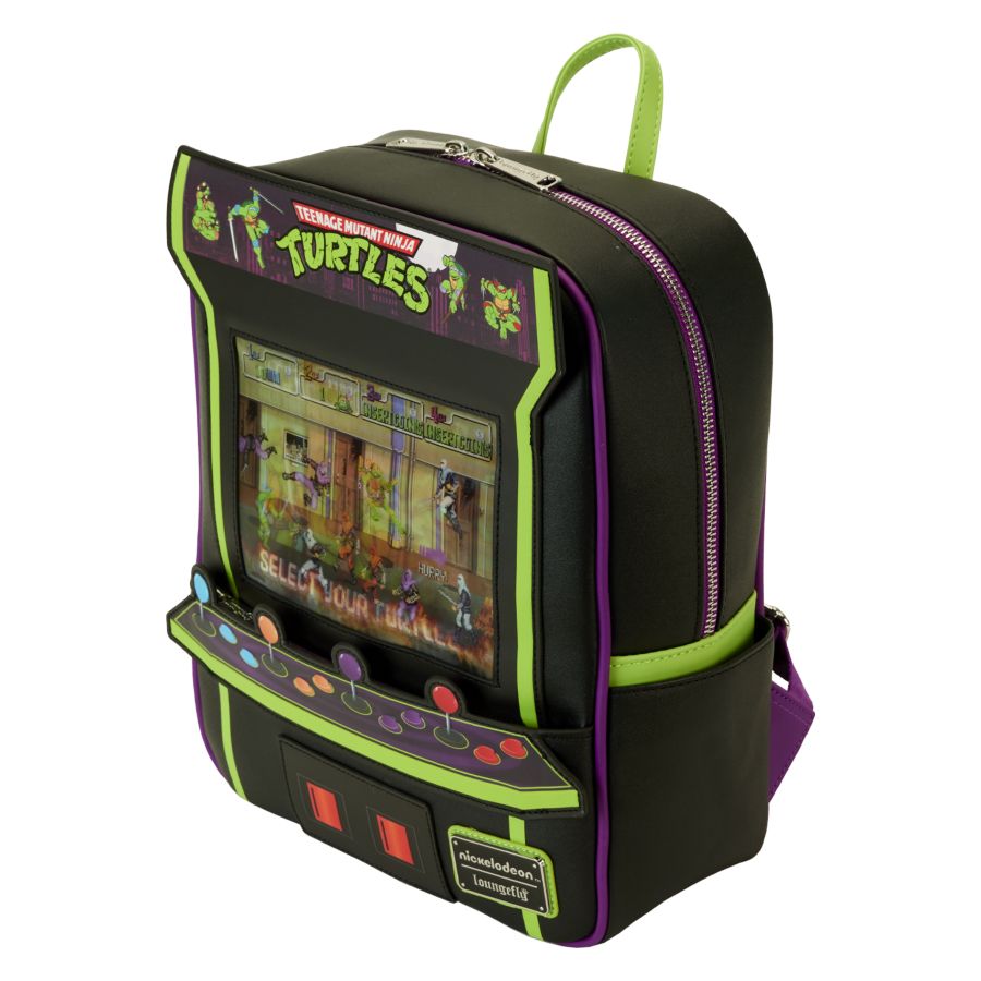 Image Pop Weasel - Image 5 of Teenage Mutant Ninja Turtles: 40th Anniversary - Vintage Arcade Mini Backpack - Loungefly - Bags, Wallets & Purses - Image - Pop Weasel