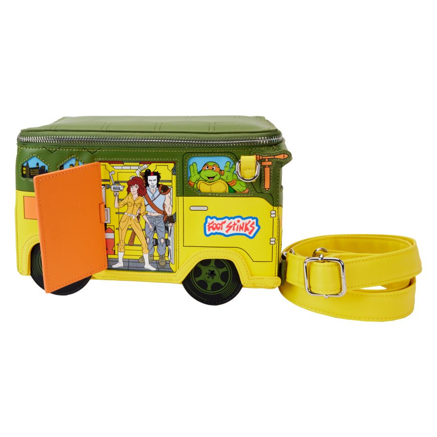 Image Pop Weasel - Image 2 of Teenage Mutant Ninja Turtles: 40th Anniversary - Party Wagon Figural Crossbody Bag - Loungefly