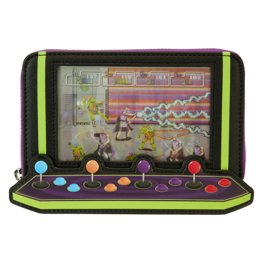 Teenage Mutant Ninja Turtles: 40th Anniversary - Vintage Arcade Zip Around Wallet - Loungefly