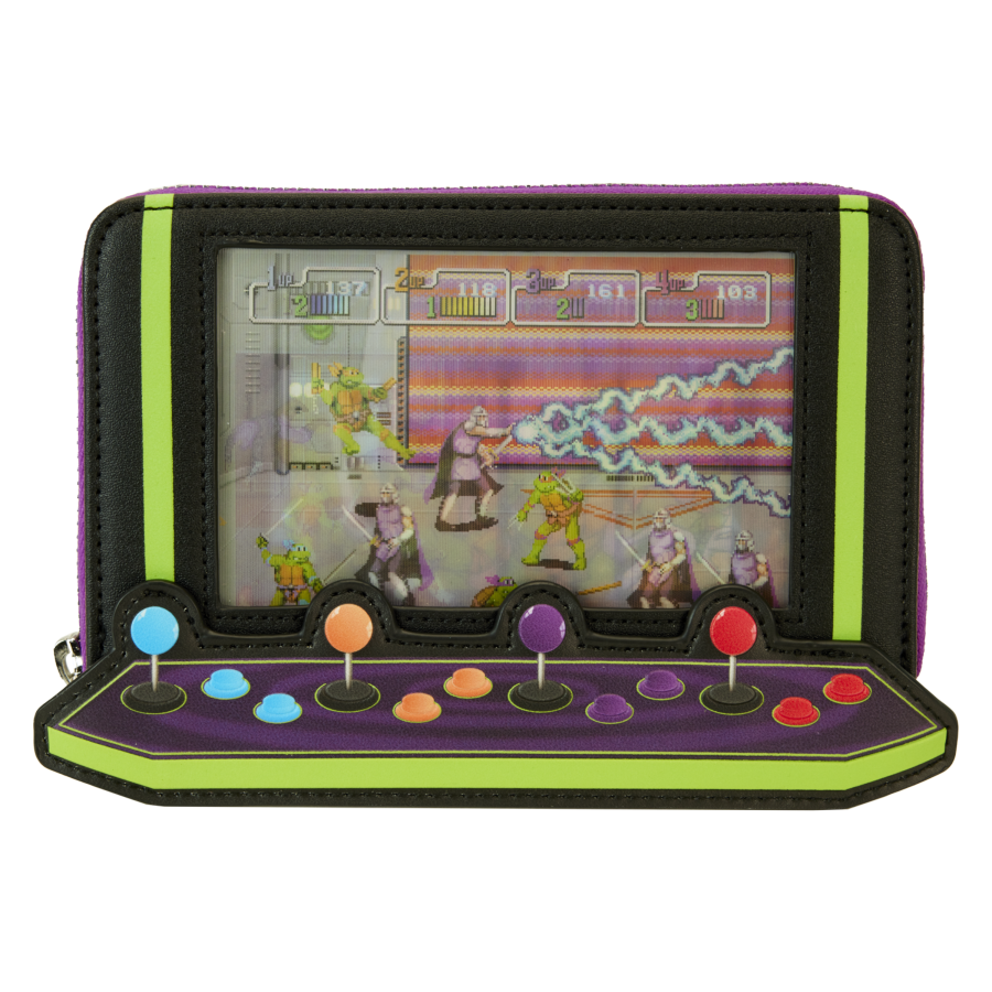 Teenage Mutant Ninja Turtles: 40th Anniversary - Vintage Arcade Zip Around Wallet - Loungefly - Bags, Wallets & Purses - Image - Pop Weasel