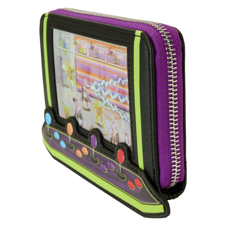 Image Pop Weasel - Image 4 of Teenage Mutant Ninja Turtles: 40th Anniversary - Vintage Arcade Zip Around Wallet - Loungefly - Bags, Wallets & Purses - Image - Pop Weasel