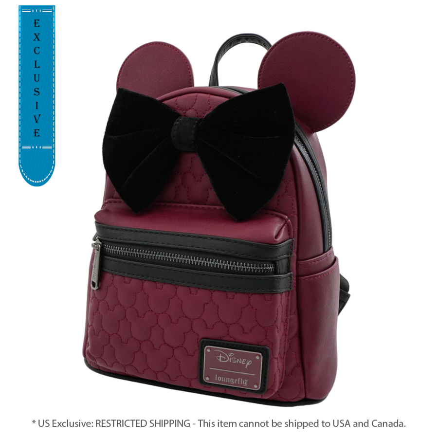 Pop Weasel Image of Disney - Mickey Mouse Brown with Bow & Ears Mini Backpack - Loungefly - Bags, Wallets & Purses - Image - Pop Weasel