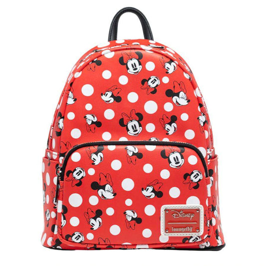 Pop Weasel Image of Disney - Minnie Mouse Polka Dots Red US Exclusive Mini Backpack [RS] - Loungefly