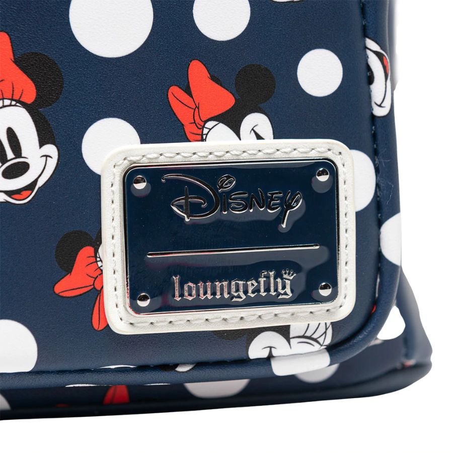 Pop Weasel - Image 5 of Disney - Minnie Mouse Polka Dots Navy US Exclusive Mini Backpack [RS] - Loungefly - Bags, Wallets & Purses - Image - Pop Weasel