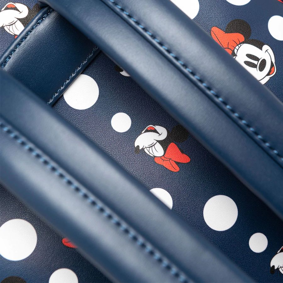 Pop Weasel - Image 6 of Disney - Minnie Mouse Polka Dots Navy US Exclusive Mini Backpack [RS] - Loungefly - Bags, Wallets & Purses - Image - Pop Weasel