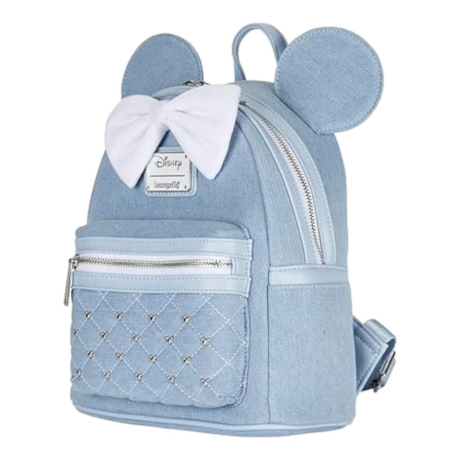 Pop Weasel - Image 3 of Disney - Minnie Mouse Denim US Exclusive Mini Backpack [RS] - Loungefly - Bags, Wallets & Purses - Image - Pop Weasel