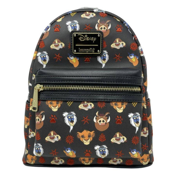 Pop Weasel Image of The Lion King (1994) - Faces US Exclusive Mini Backpack [RS] - Loungefly