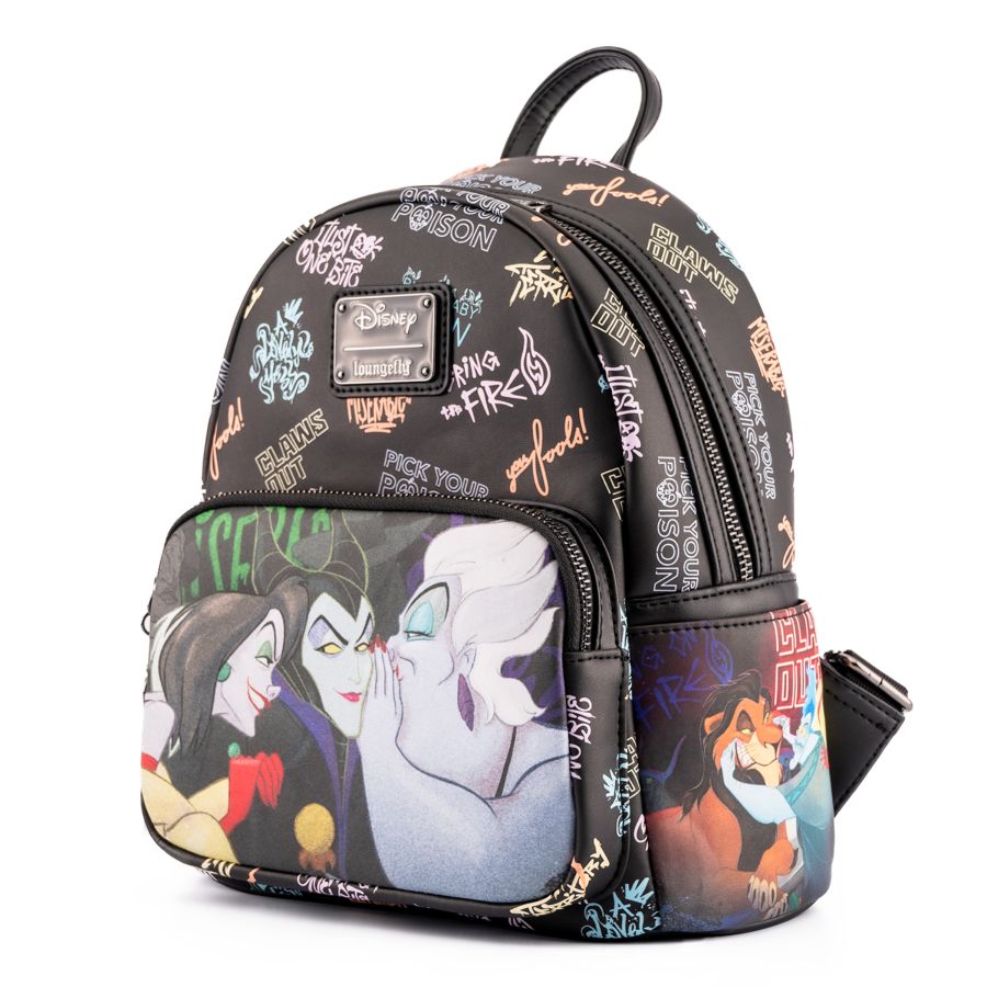 Pop Weasel - Image 3 of Disney Villains - Villains Club Mini Backpack - Loungefly - Bags, Wallets & Purses - Image - Pop Weasel