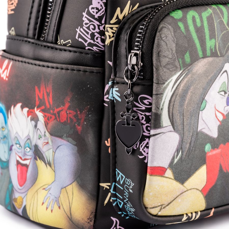 Pop Weasel - Image 4 of Disney Villains - Villains Club Mini Backpack - Loungefly - Bags, Wallets & Purses - Image - Pop Weasel