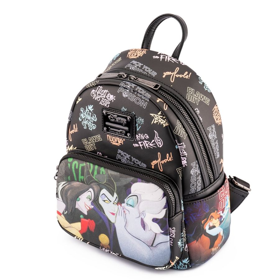 Pop Weasel - Image 5 of Disney Villains - Villains Club Mini Backpack - Loungefly - Bags, Wallets & Purses - Image - Pop Weasel