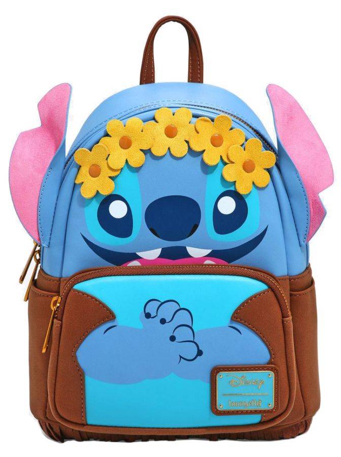 Pop Weasel Image of Lilo & Stitch - Hippie Stitch US Exclusive Mini Backpack [RS] - Loungefly - Bags, Wallets & Purses - Image - Pop Weasel