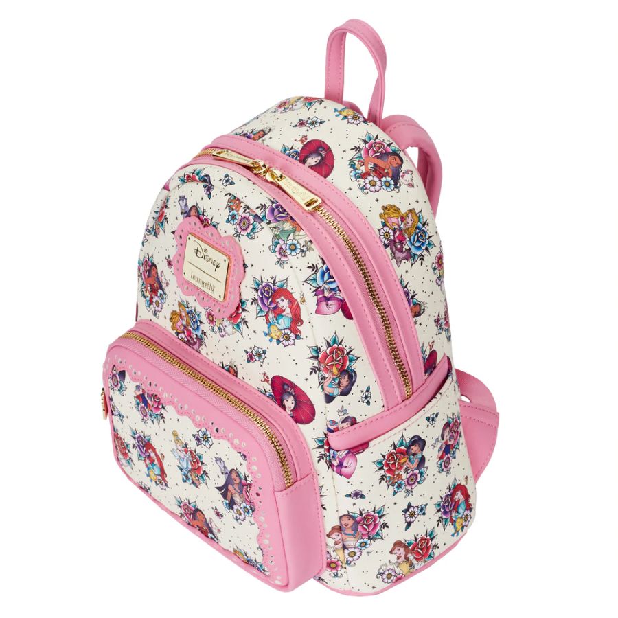 Pop Weasel - Image 3 of Disney Princess - Floral Tattoo Mini Backpack - Loungefly - Bags, Wallets & Purses - Image - Pop Weasel