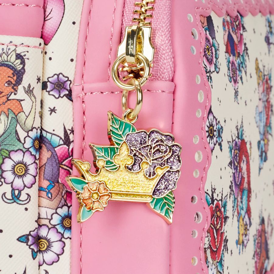 Pop Weasel - Image 5 of Disney Princess - Floral Tattoo Mini Backpack - Loungefly - Bags, Wallets & Purses - Image - Pop Weasel