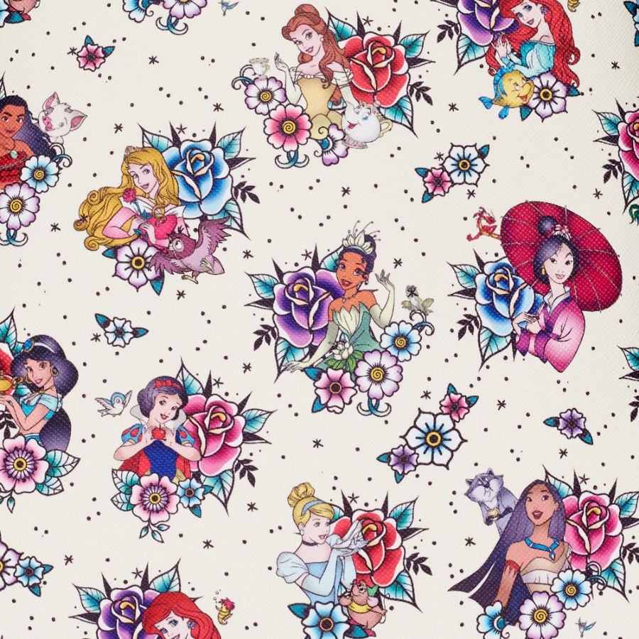 Pop Weasel - Image 6 of Disney Princess - Floral Tattoo Mini Backpack - Loungefly - Bags, Wallets & Purses - Image - Pop Weasel