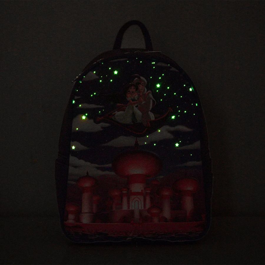 Pop Weasel - Image 7 of Aladdin (1992) - Aladdin and Jasmine Magic Carpet Ride US Exclusive Mini Backpack [RS] - Loungefly - Bags, Wallets & Purses - Image - Pop Weasel