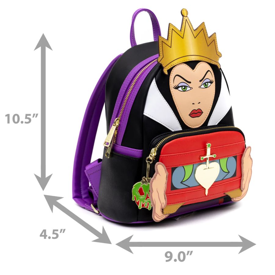 Pop Weasel - Image 5 of Snow White (1937) - Evil Queen US Exclusive Mini Backpack [RS] - Loungefly - Bags, Wallets & Purses - Image - Pop Weasel