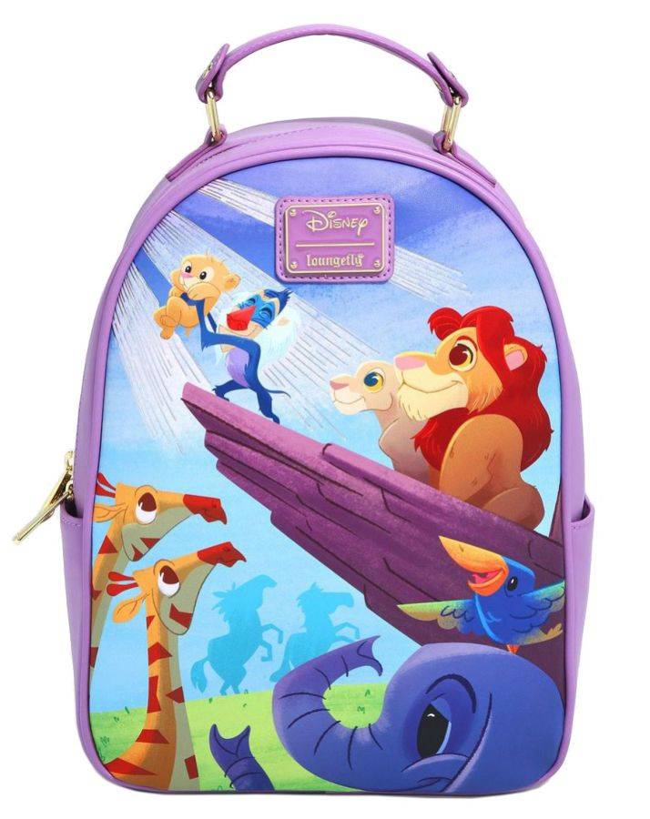 Pop Weasel Image of The Lion King (1994) - Simba Raise US Exclusive Mini Backpack [RS] - Loungefly - Bags, Wallets & Purses - Image - Pop Weasel