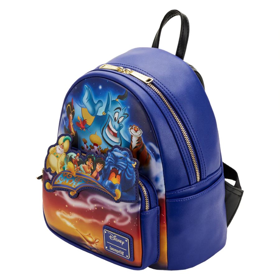 Pop Weasel - Image 3 of Aladdin (1992) - 30th Anniversary Mini Backpack - Loungefly - Bags, Wallets & Purses - Image - Pop Weasel