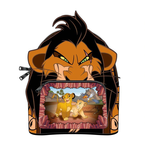 Pop Weasel Image of The Lion King (1994) - Scar Scene Mini Backpack - Loungefly