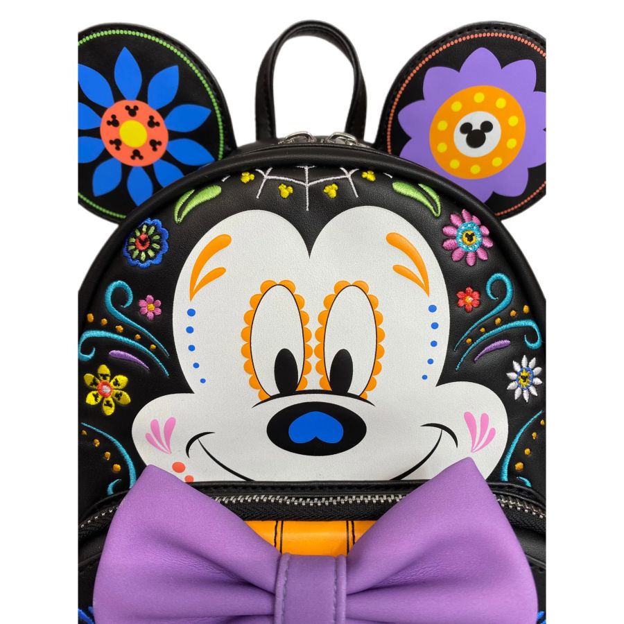 Pop Weasel - Image 4 of Disney - Mickey Mouse Sugar Skull US Exclusive Mini Backpack [RS] - Loungefly - Bags, Wallets & Purses - Image - Pop Weasel