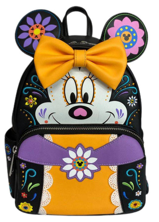 Pop Weasel Image of Disney - Minnie Mouse Sugar Skull US Exclusive Mini Backpack [RS] - Loungefly