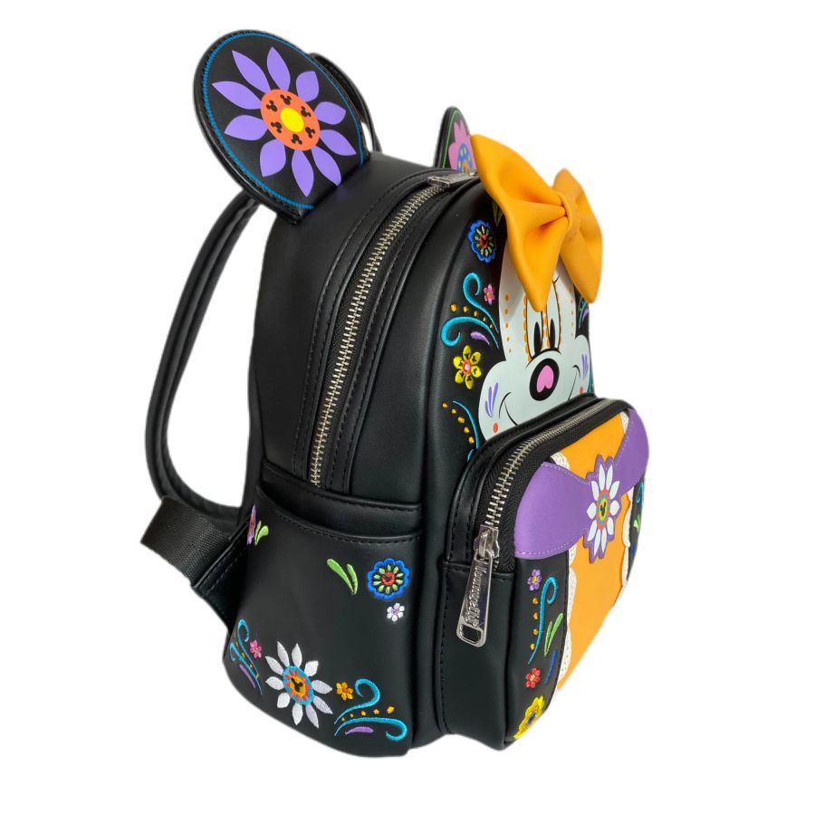 Pop Weasel - Image 3 of Disney - Minnie Mouse Sugar Skull US Exclusive Mini Backpack [RS] - Loungefly - Bags, Wallets & Purses - Image - Pop Weasel