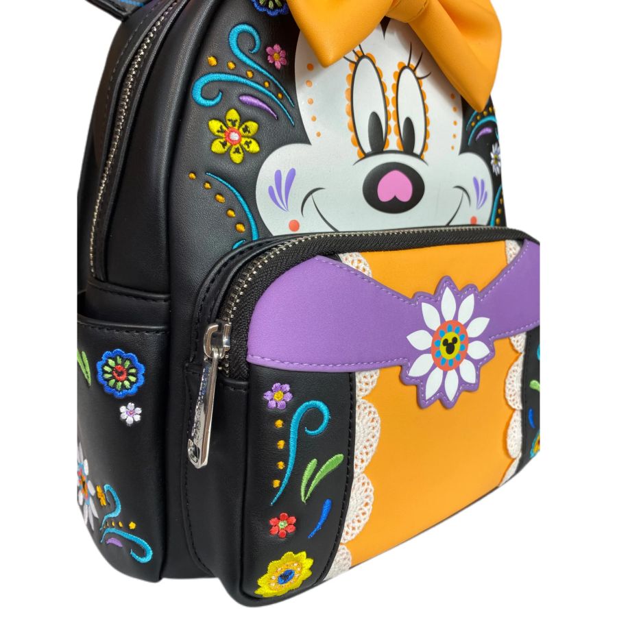 Pop Weasel - Image 5 of Disney - Minnie Mouse Sugar Skull US Exclusive Mini Backpack [RS] - Loungefly - Bags, Wallets & Purses - Image - Pop Weasel