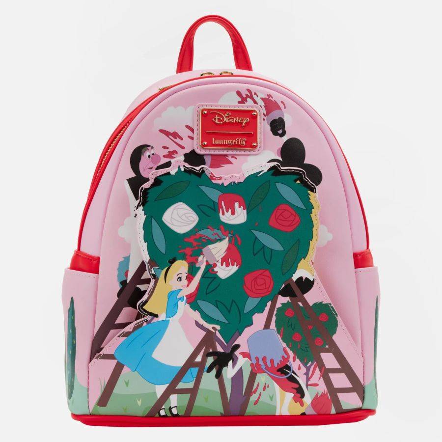 Pop Weasel Image of Alice in Wonderland (1951) - Painting Roses Mini Backpack - Loungefly - Bags, Wallets & Purses - Image - Pop Weasel