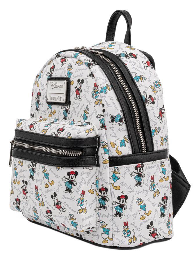 Pop Weasel - Image 2 of Disney - Friends Print Black Trim US Exclusive Mini Backpack [RS] - Loungefly - Bags, Wallets & Purses - Image - Pop Weasel