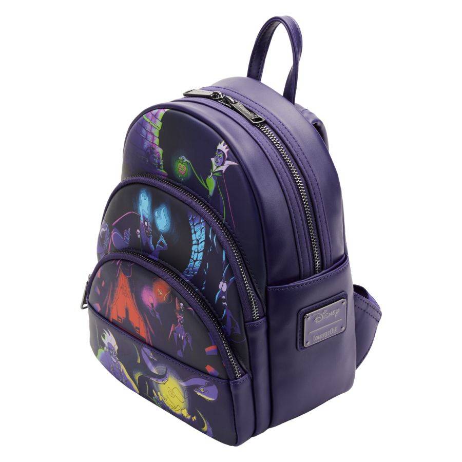 Pop Weasel Image of Disney Villains - Triple Pocket Glow Mini Backpack - Loungefly - Bags, Wallets & Purses - Image - Pop Weasel