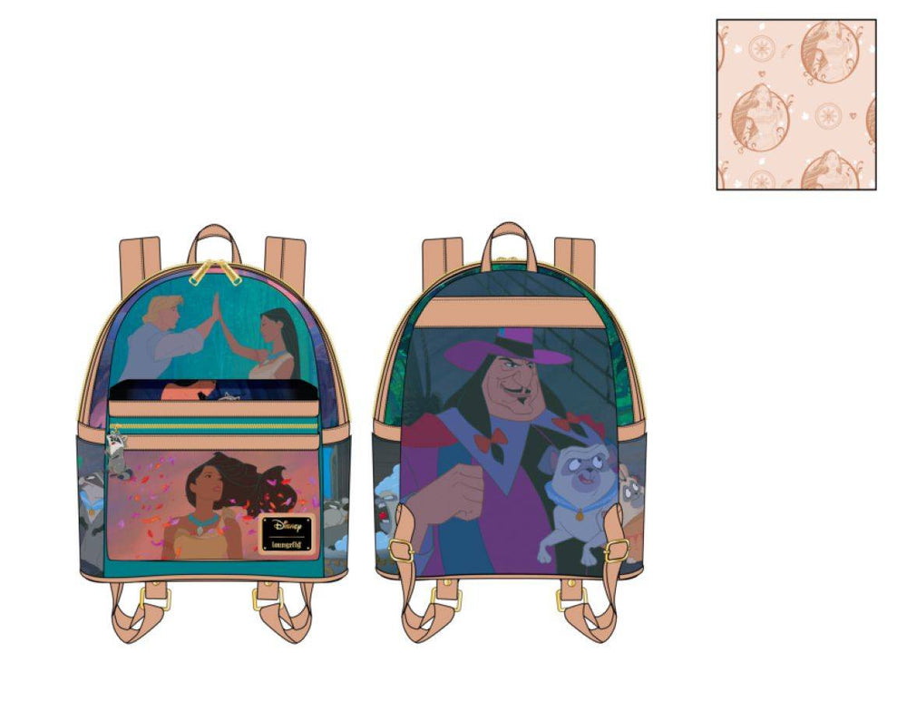 Pop Weasel Image of Pocahontas - Princess Scene Mini Backpack - Loungefly - Bags, Wallets & Purses - Image - Pop Weasel