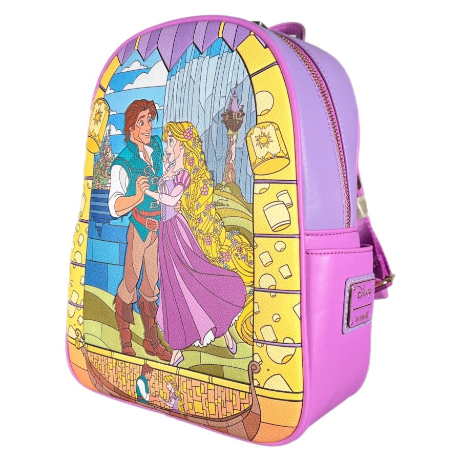 Pop Weasel - Image 2 of Tangled - Stained Glass US Exclusive Backpack [RS] - Loungefly - Bags, Wallets & Purses - Image - Pop Weasel