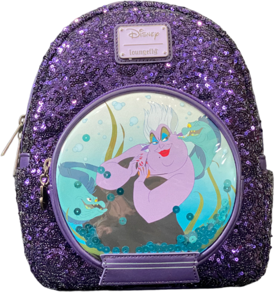 Pop Weasel Image of Disney Villains - Ursula Snowglobe M-Backpack RS - Loungefly