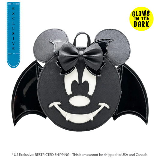 Pop Weasel Image of Disney - Minnie Mouse Bat US Exclusive Convertible Mini Backpack [RS] - Loungefly