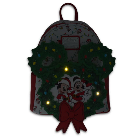 Pop Weasel - Image 2 of Disney - Mickey Holiday Wreath US Exclusive Mini Backpack [RS] - Loungefly