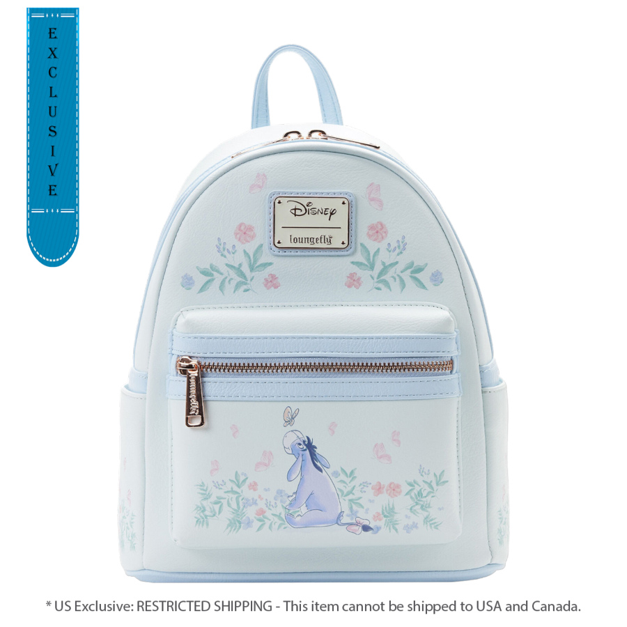 Pop Weasel Image of Winnie The Pooh - Eeyore Floral US Exclusive Mini Backpack [RS] - Loungefly - Bags, Wallets & Purses - Image - Pop Weasel