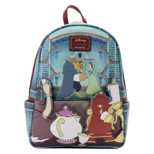 Pop Weasel Image of Beauty and the Beast (1991) - Library Scene Mini Backpack - Loungefly