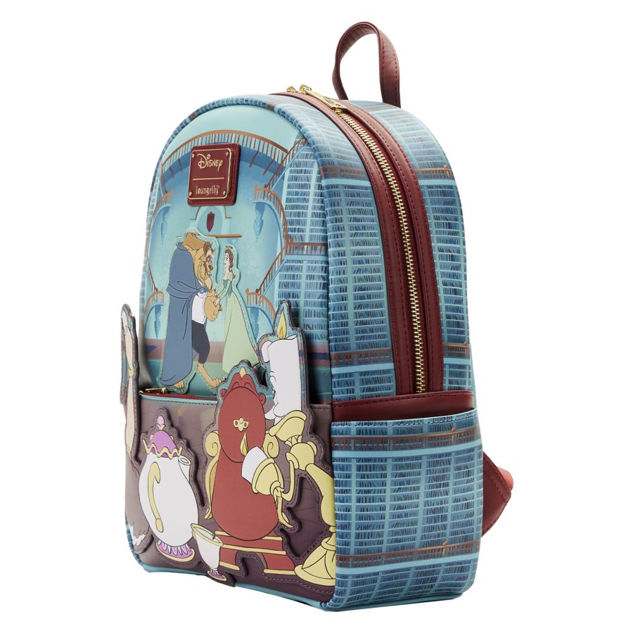 Pop Weasel - Image 2 of Beauty and the Beast (1991) - Library Scene Mini Backpack - Loungefly - Bags, Wallets & Purses - Image - Pop Weasel