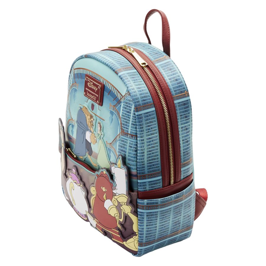 Pop Weasel - Image 3 of Beauty and the Beast (1991) - Library Scene Mini Backpack - Loungefly - Bags, Wallets & Purses - Image - Pop Weasel