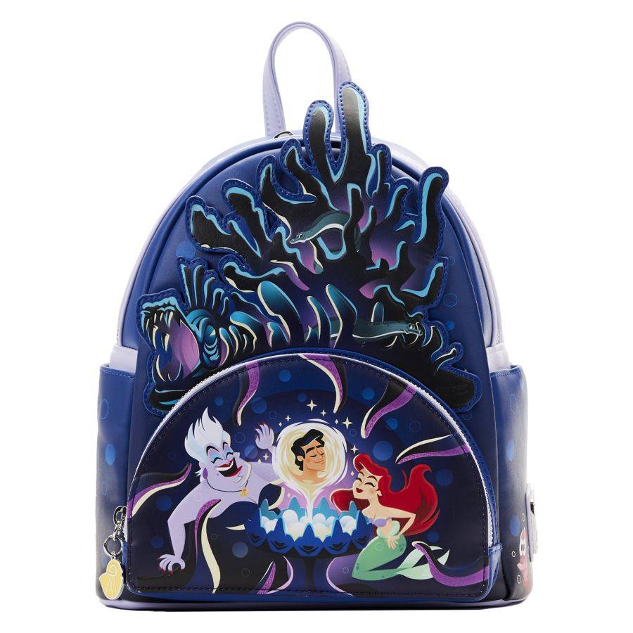 Pop Weasel Image of The Little Mermaid (1989) - Ursula Lair Glow Mini Backpack - Loungefly - Bags, Wallets & Purses - Image - Pop Weasel