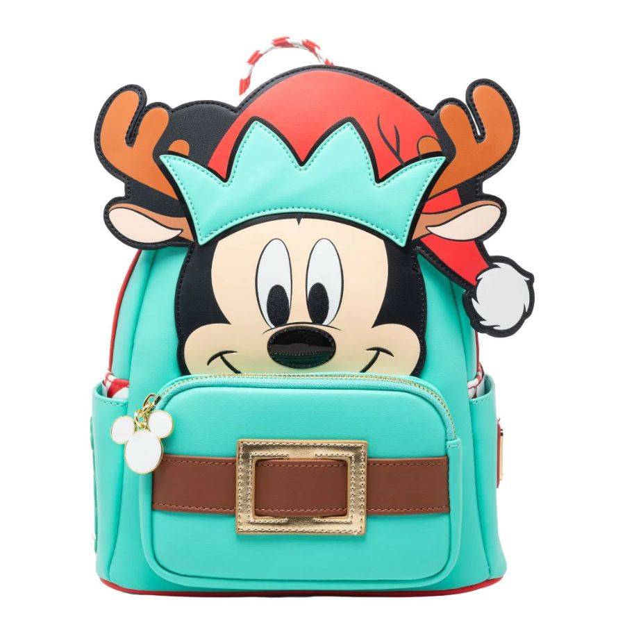 Pop Weasel Image of Disney - Mickey Mouse Reindeer Cosplay Backpack [RS] - Loungefly - Bags, Wallets & Purses - Image - Pop Weasel