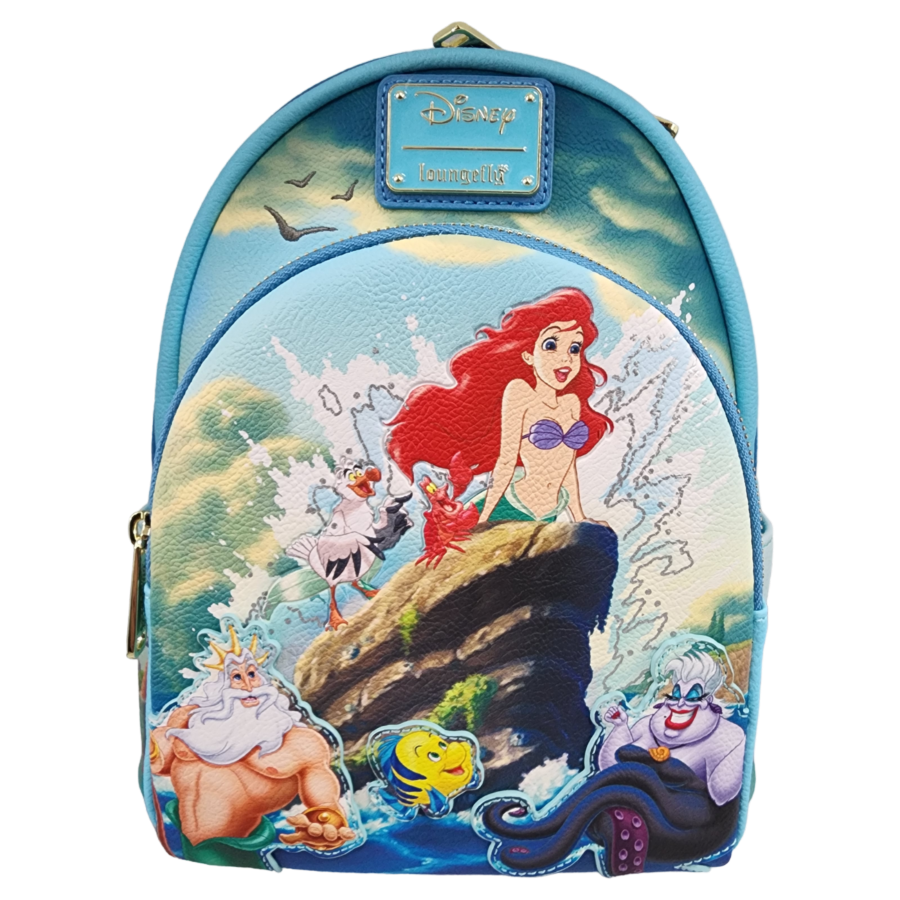 Pop Weasel Image of Little Mermaid (1989) - Wave Scenic US Exclusive Mini Backpack [RS] - Loungefly - Bags, Wallets & Purses - Image - Pop Weasel