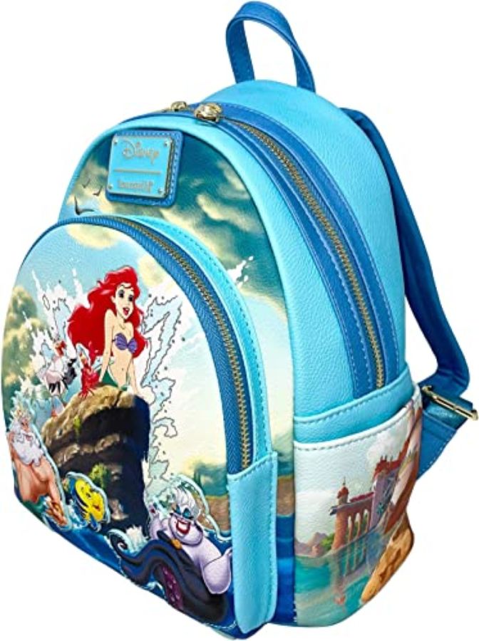 Pop Weasel - Image 2 of Little Mermaid (1989) - Wave Scenic US Exclusive Mini Backpack [RS] - Loungefly - Bags, Wallets & Purses - Image - Pop Weasel