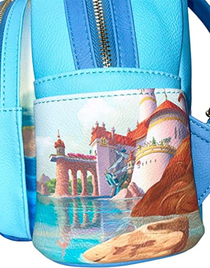 Pop Weasel - Image 4 of Little Mermaid (1989) - Wave Scenic US Exclusive Mini Backpack [RS] - Loungefly - Bags, Wallets & Purses - Image - Pop Weasel