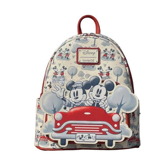 Disney - Mickey & Minnie Springtime Car US Exclusive Mini Backpack [RS] - Loungefly