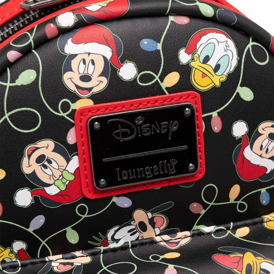 Pop Weasel - Image 4 of Disney - Mickey & Friends Christmas Lights US Exclusive Backpack [RS] - Loungefly - Bags, Wallets & Purses - Image - Pop Weasel