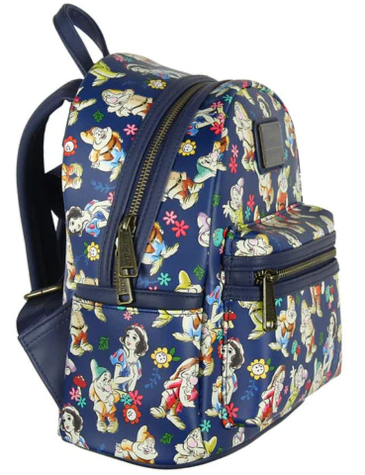 Pop Weasel - Image 2 of Snow White and the Seven Dwarfs (1937) - Seven Dwarfs Print US Exclusive Mini Backpack [RS] - Loungefly