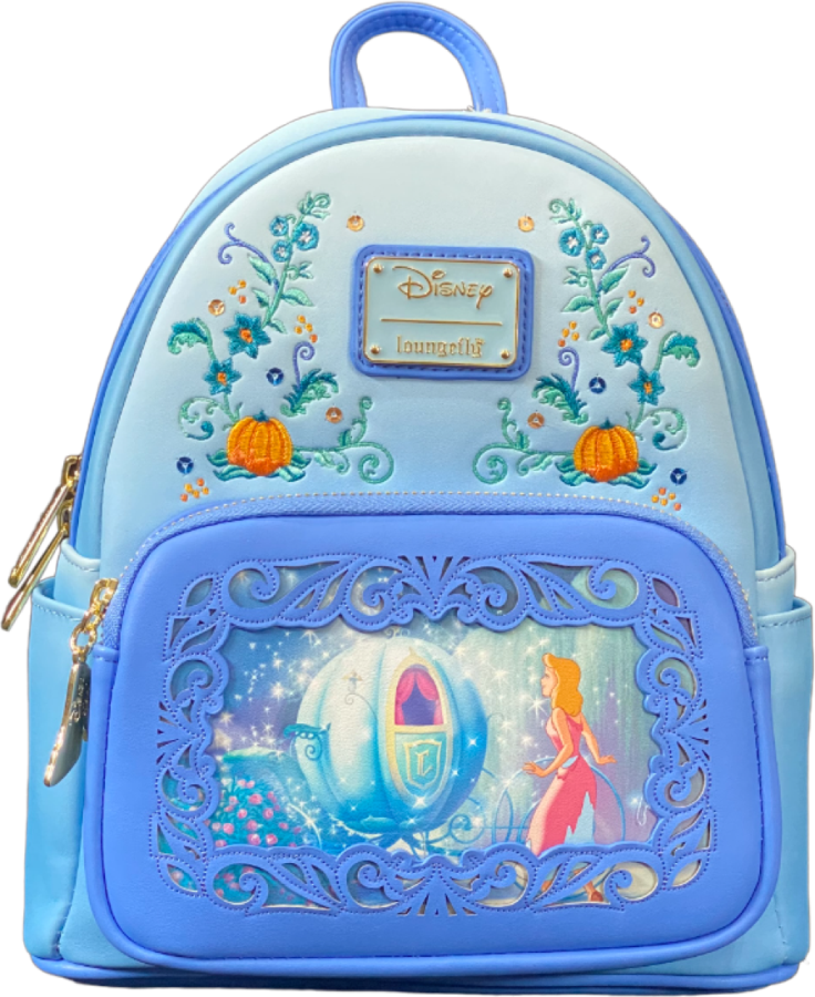 Pop Weasel Image of Disney Princess - Cinderella Window M-Backpack RS - Loungefly