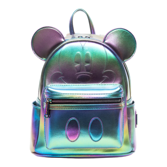 Pop Weasel Image of Disney - Mickey Mouse Oil Slick US Exclusive Mini Backpack [RS] - Loungefly